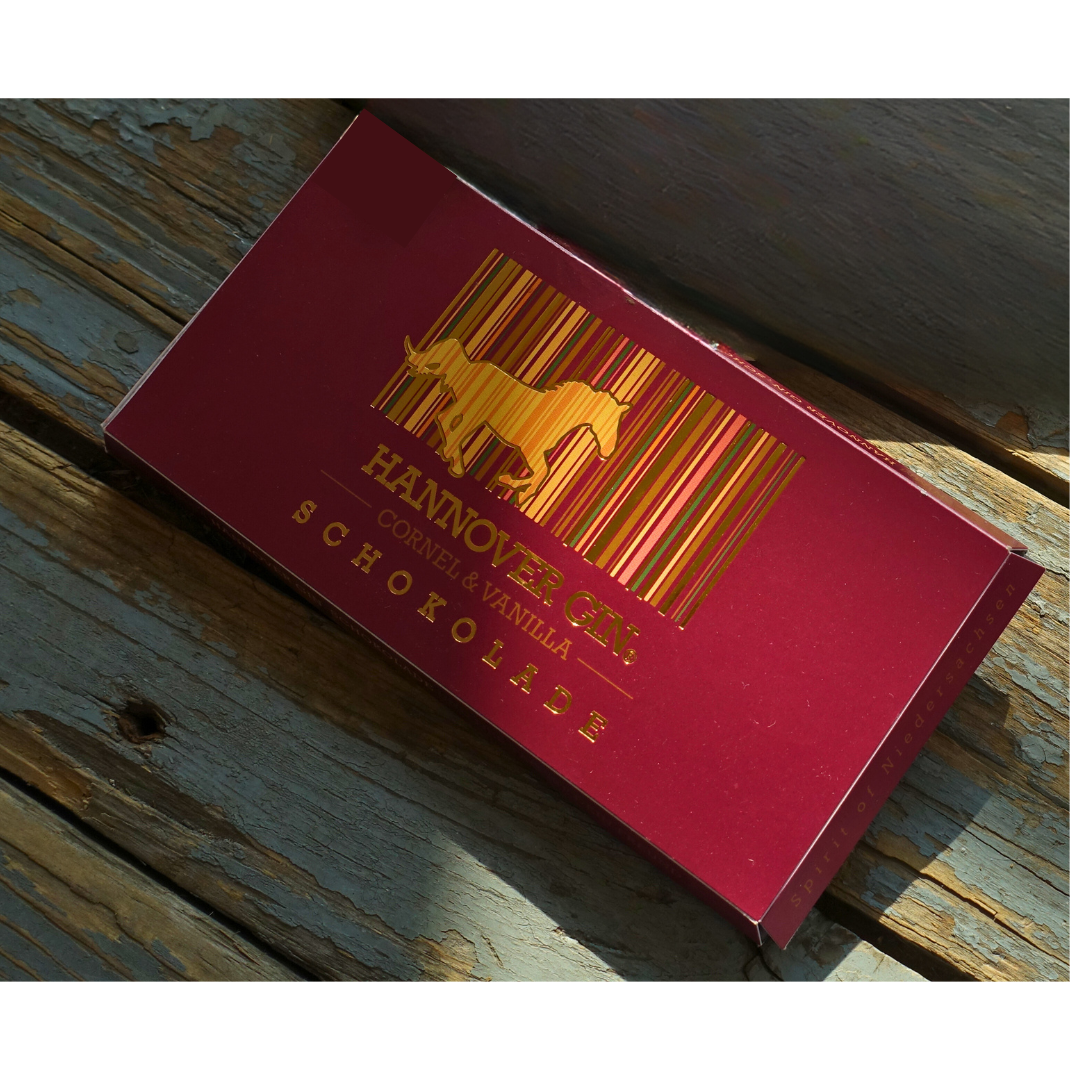 305 • HANNOVER GIN CHOCOLATE CORNEL + VANILLA • 80g • bar